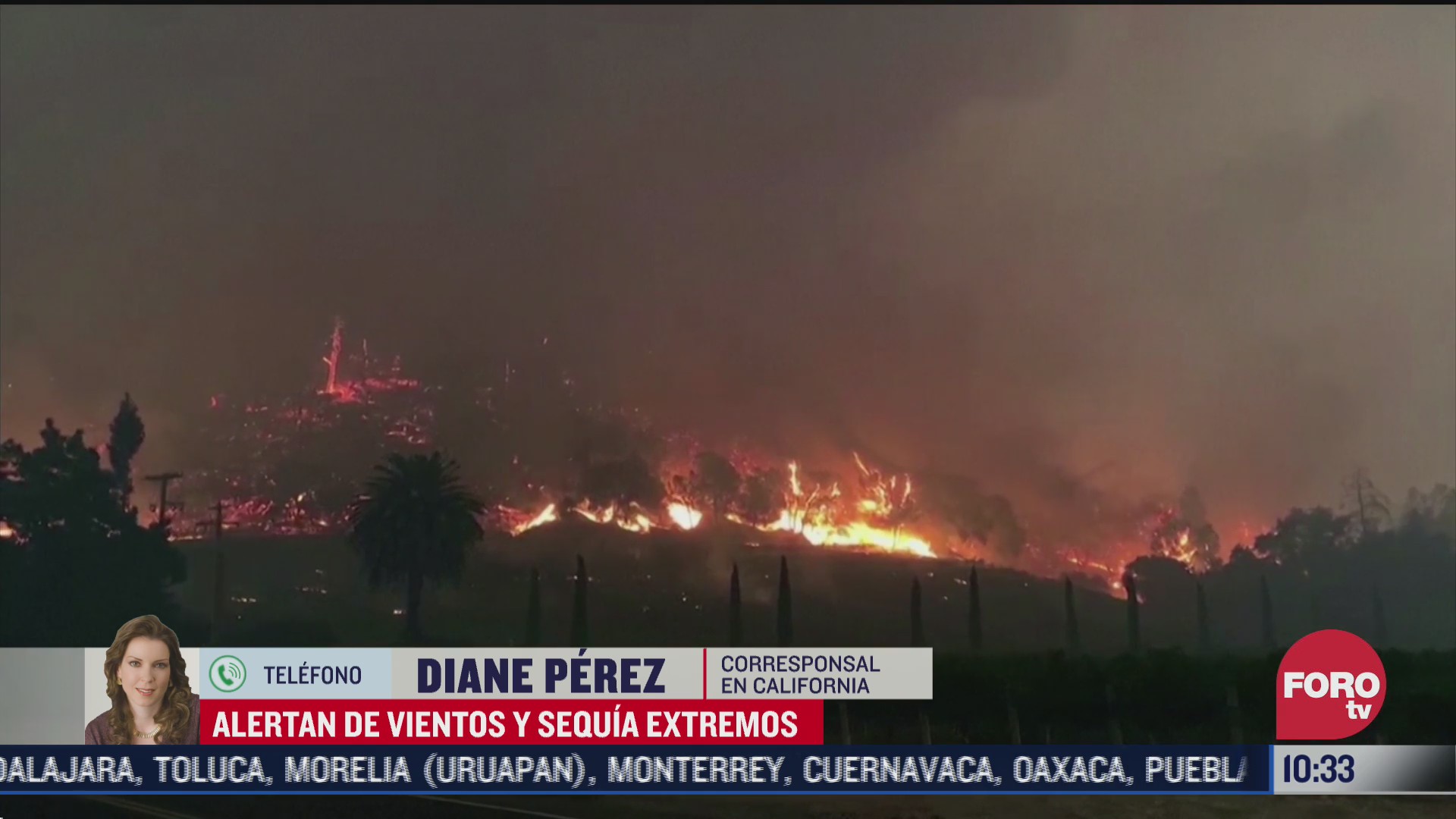 hay alerta roja en california por riesgo de incendios debido a sequia y fuertes vientos