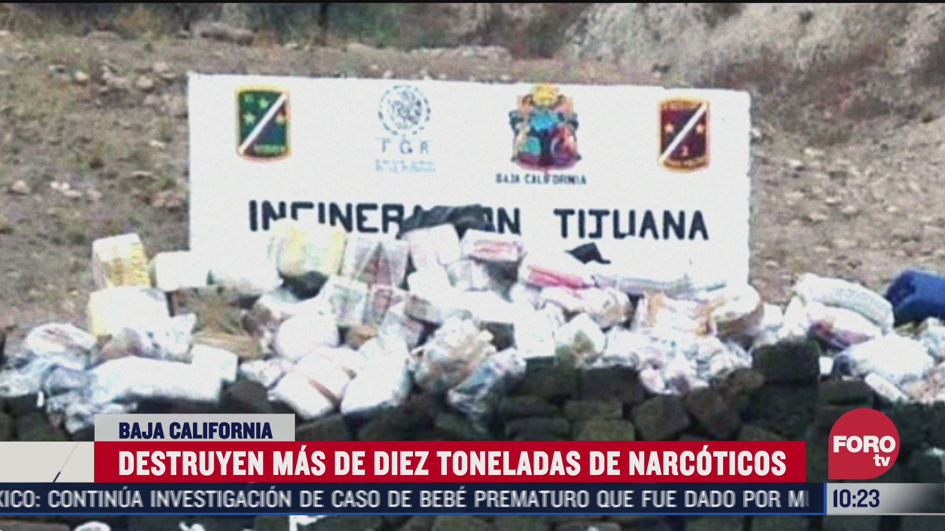 incineran mas de 10 toneladas de droga en tijuana