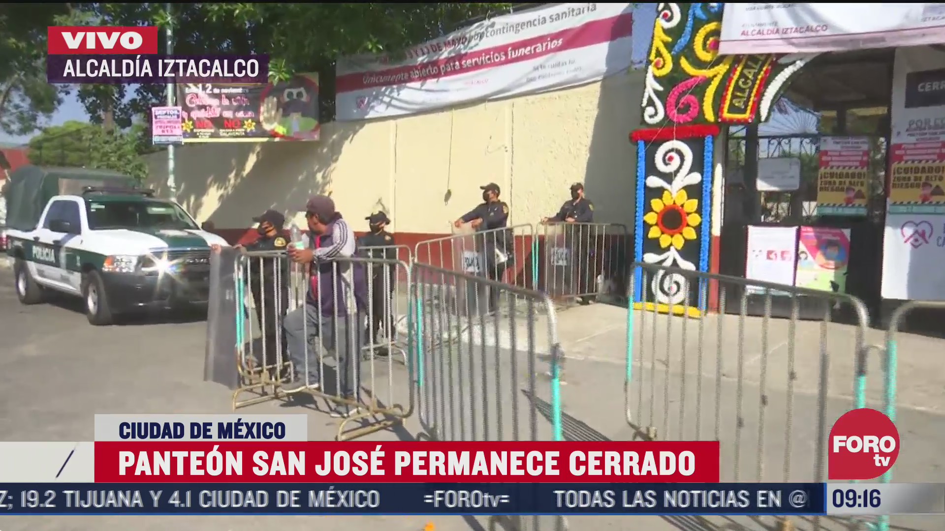 inicia cierre de panteones en la ciudad de mexico
