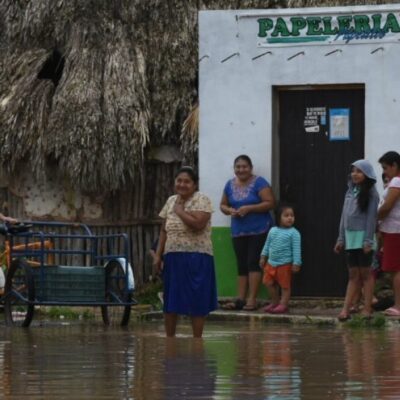 Lluvias por ‘Gamma’ y ‘Delta’ dejan inundaciones en comunidades de Campeche