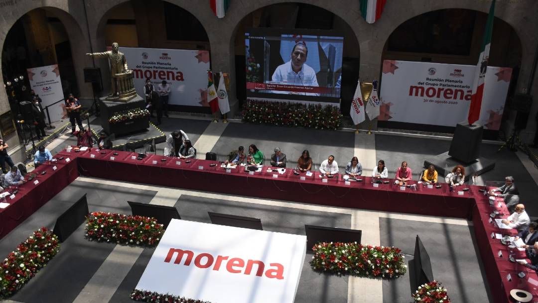El presidente nacional de Morena, Alfonso Ramírez Cuéllar, dijo que el partido no reconoce los resultados preliminares de las elecciones de este domingo en Coahuila e Hidalgo