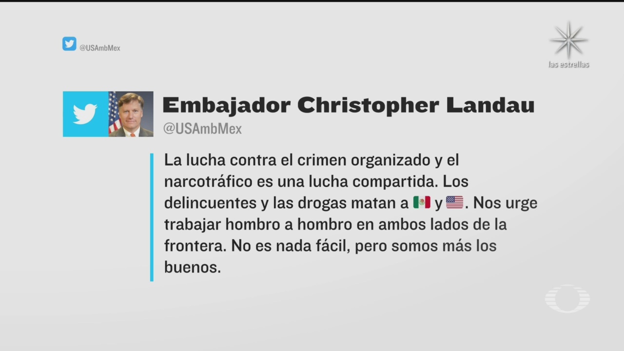 Embajador de EU y políticos opinan sobre Salvador Cienfuegos