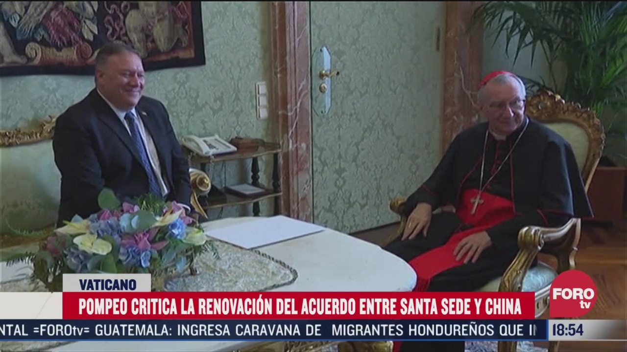 pompeo critica la renovacion del acuerdo entre el vaticano y china