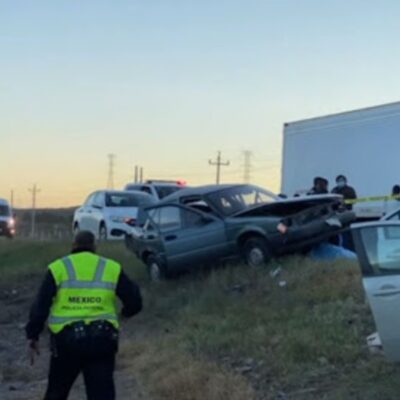 Accidente deja un muerto en carretera Saltillo-Zacatecas; hay nueve lesionados