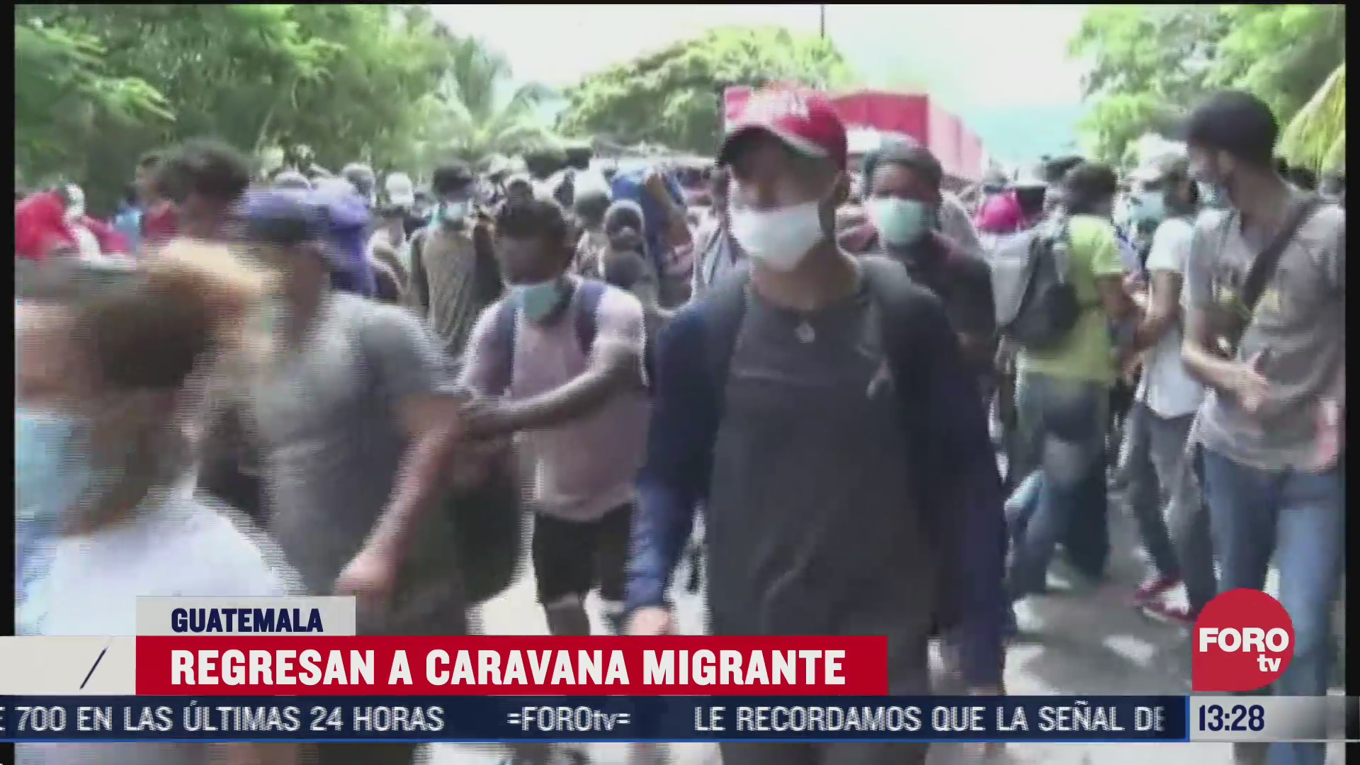 se disuelve caravana migrante en guatemala
