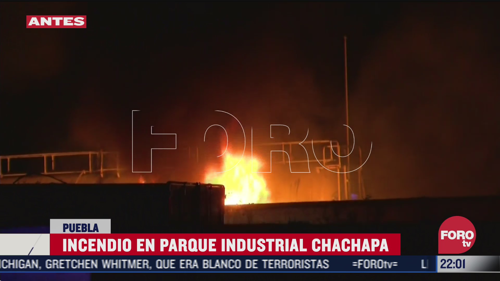 se registra incendio en parque industrial de chachapa en puebla