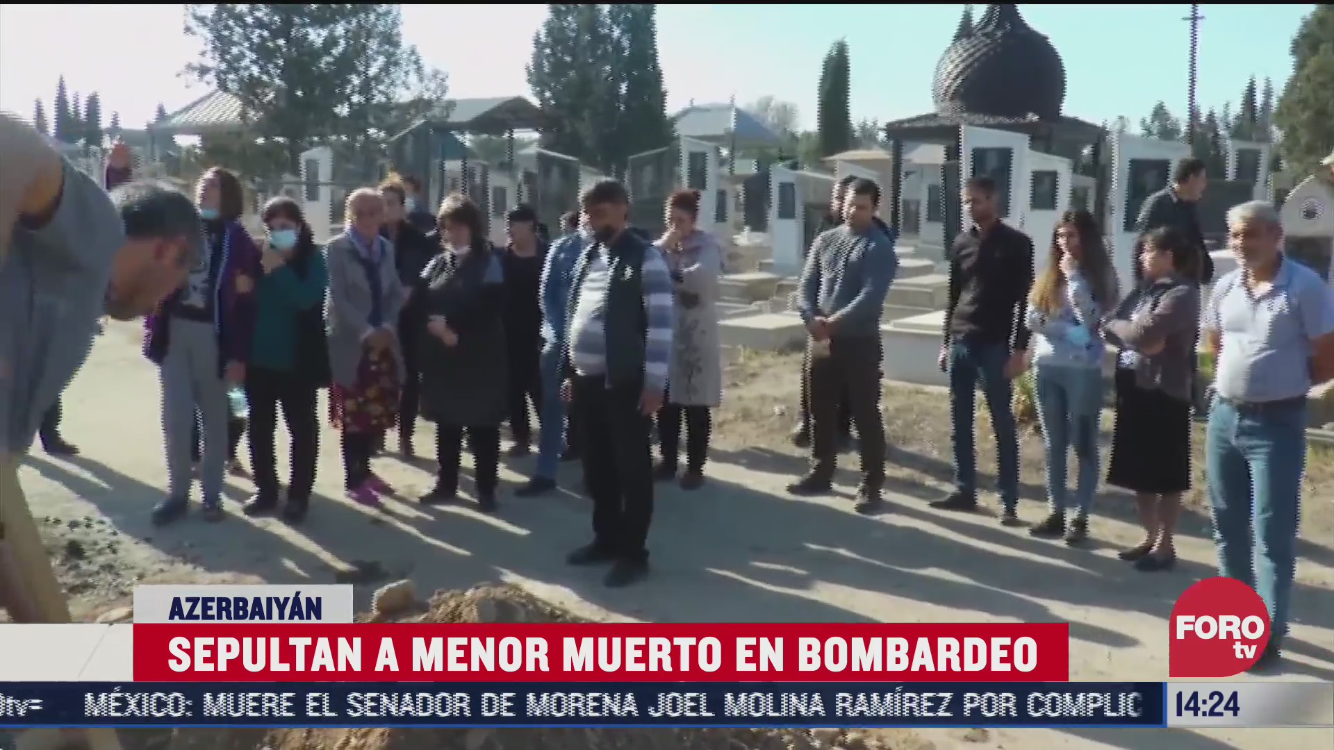 sepultan a menor victima de bombardeos en azerbaiyan