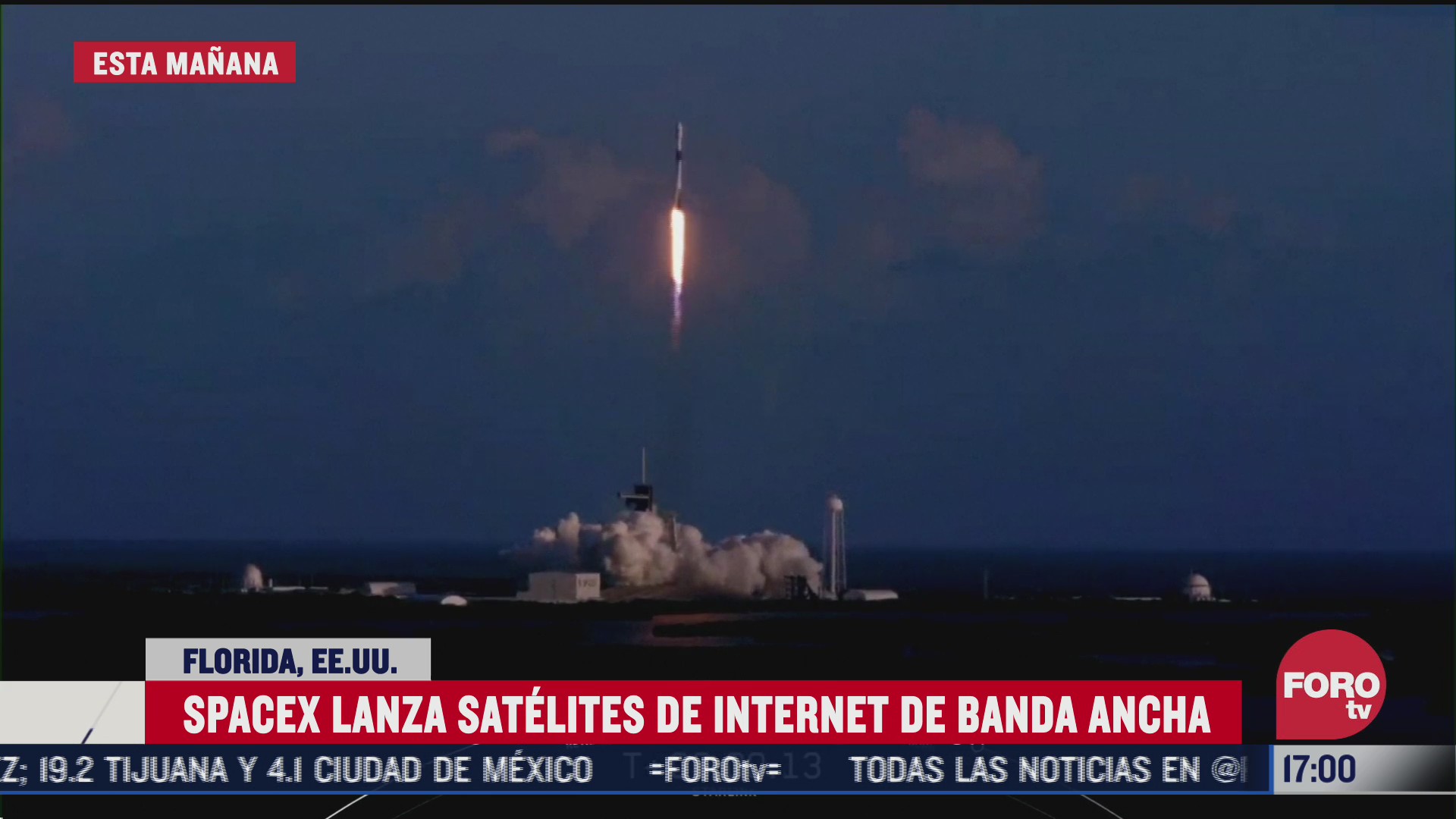 spacex lanza satelites desde florida