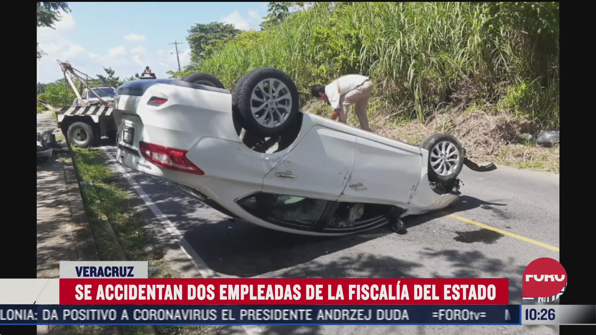 sufre accidente automovilistico fiscal del municipio nanchital en veracruz