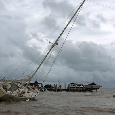 Tormenta tropical 'Gamma' toma fuerza al dejar Yucatán y salir al Golfo de México