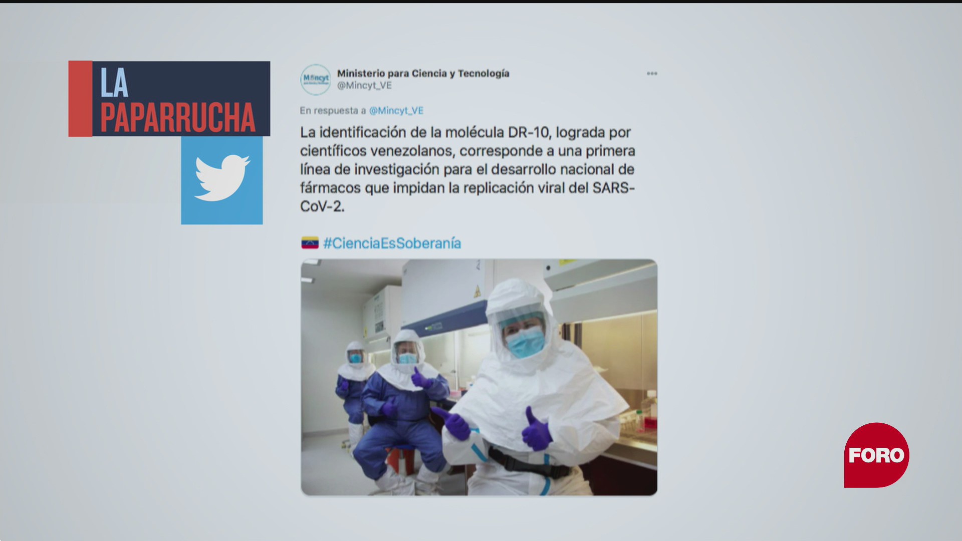 Venezuela desarrolla medicamento contra COVID-19, la paparrucha del día