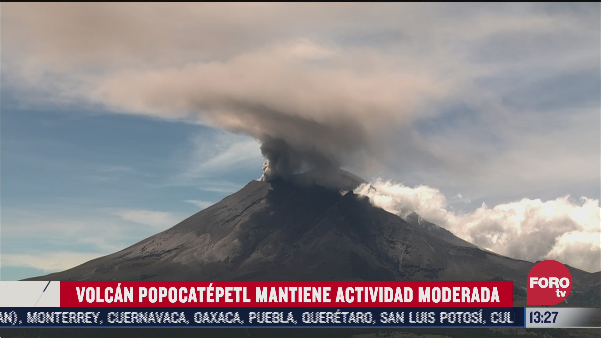 volcan popocatepetl mantiene actividad moderada