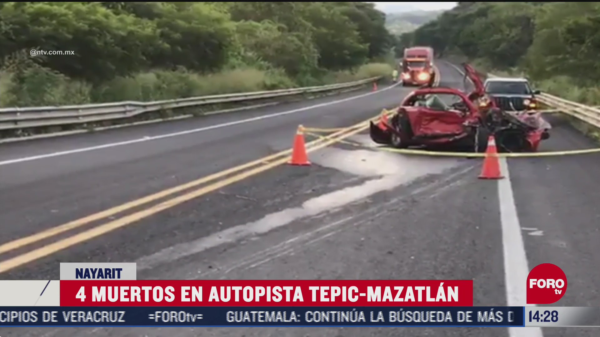 accidente en autopista de tepic deja cinco heridos