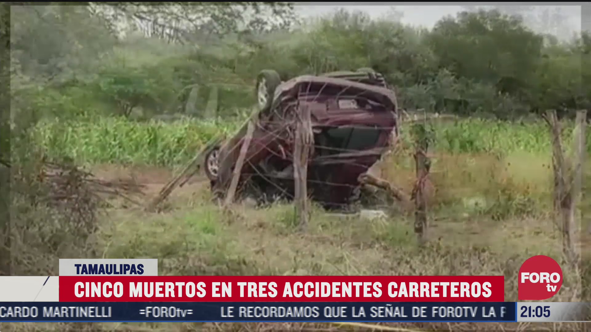 accidentes carreteros en tamaulipas cobran la vida de cinco personas