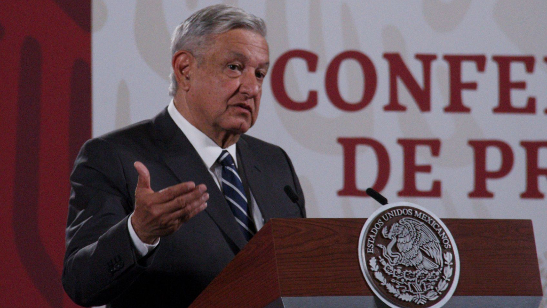 El presidente de México, Andrés Manuel López Obrador (AMLO), en su conferencia de prensa matutina