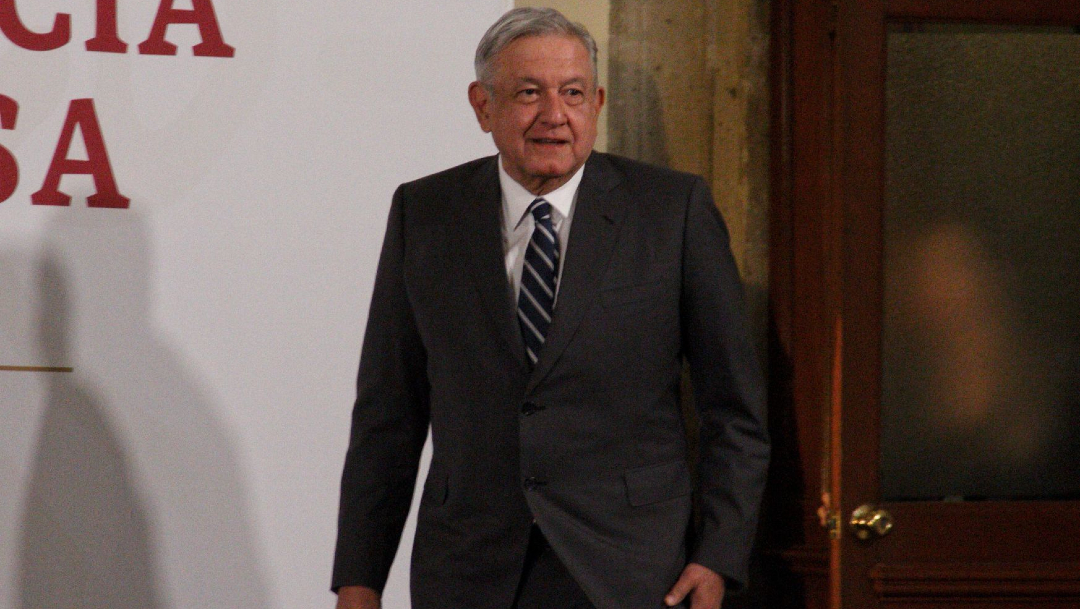 El presidente de México, Andrés Manuel López Obrador (AMLO), en su conferencia de prensa matutina