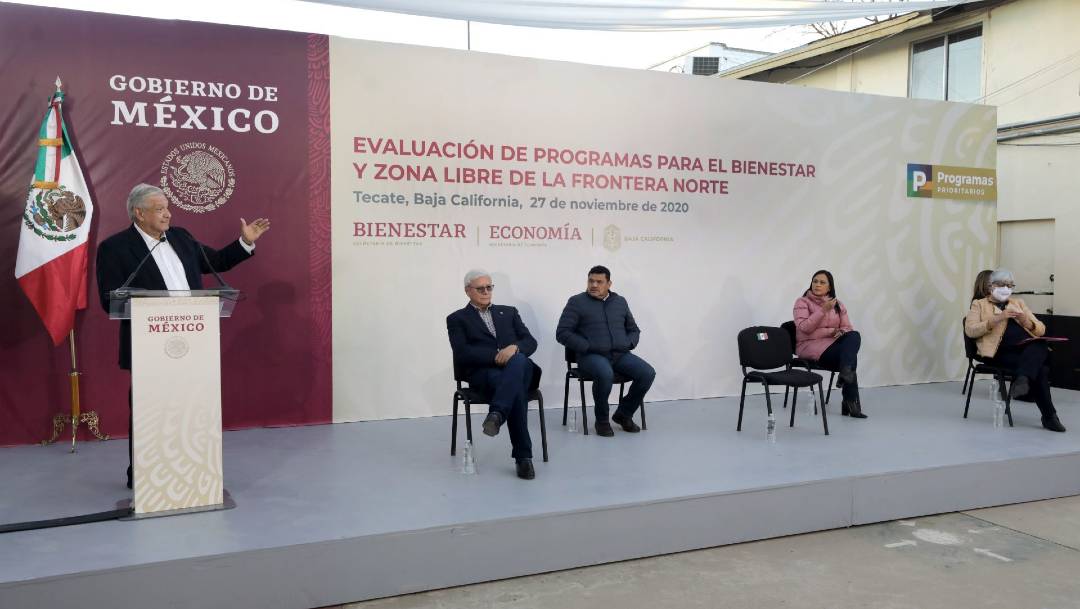 El presidente López Obrador realiza este fin de semana una gira por Baja California