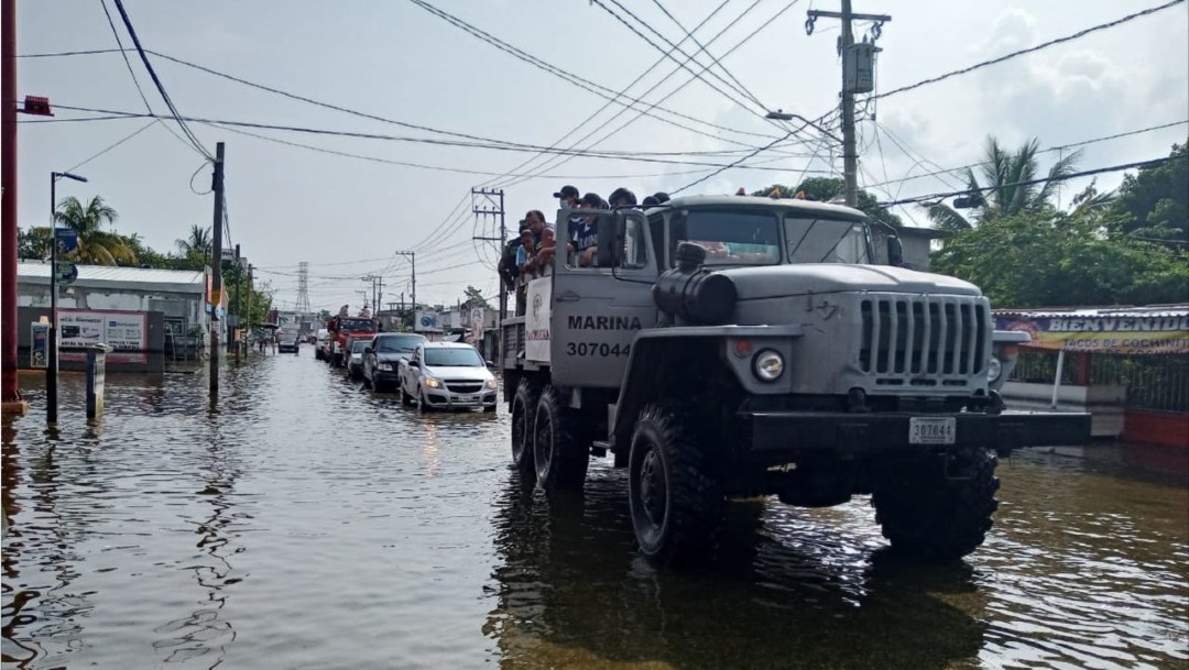 Continúa la emergencia en Tabasco, en el sur y norte hay graves afectaciones
