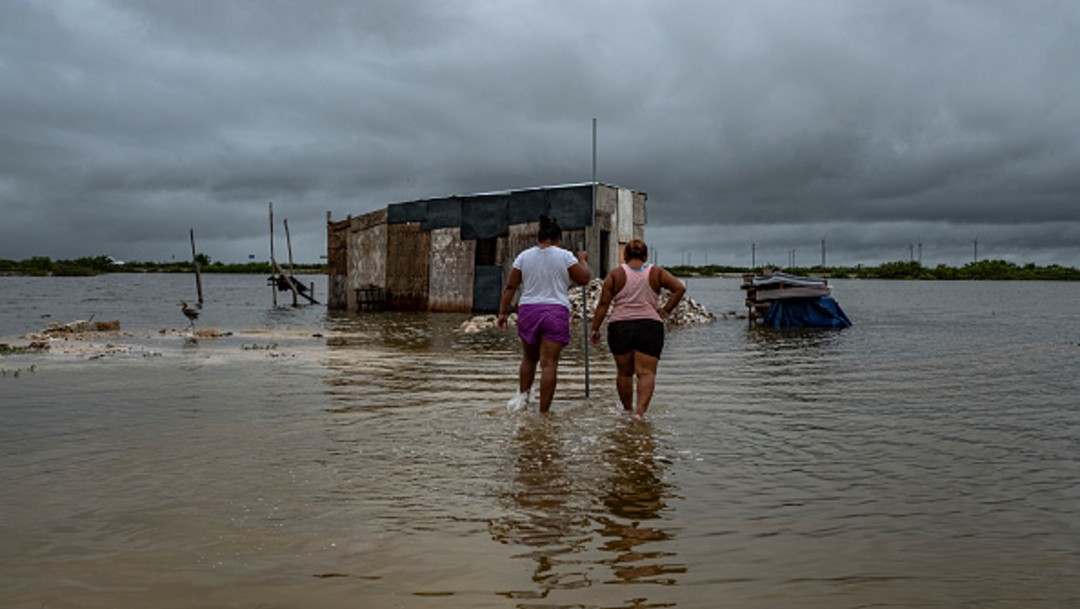 Daños del huracán Delta en Yucatán