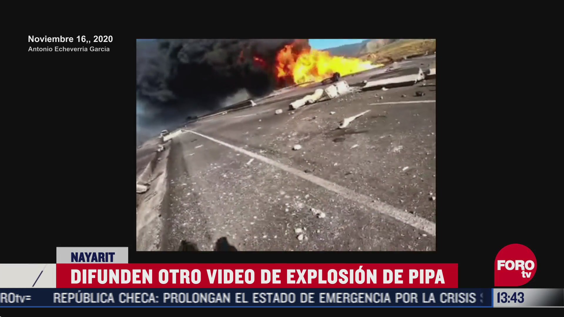 difunden nuevo video de la explosion en autopista tepic guadalajara