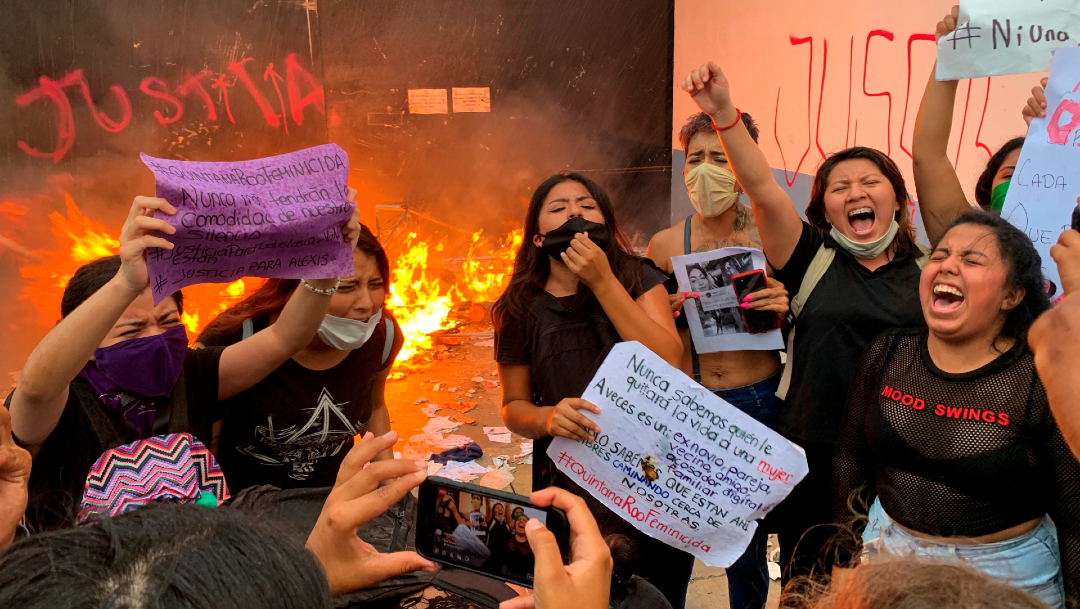 Director de Policía de Cancún ordenó disparar al aire en protesta feminista; será dado de baja: Gobernador