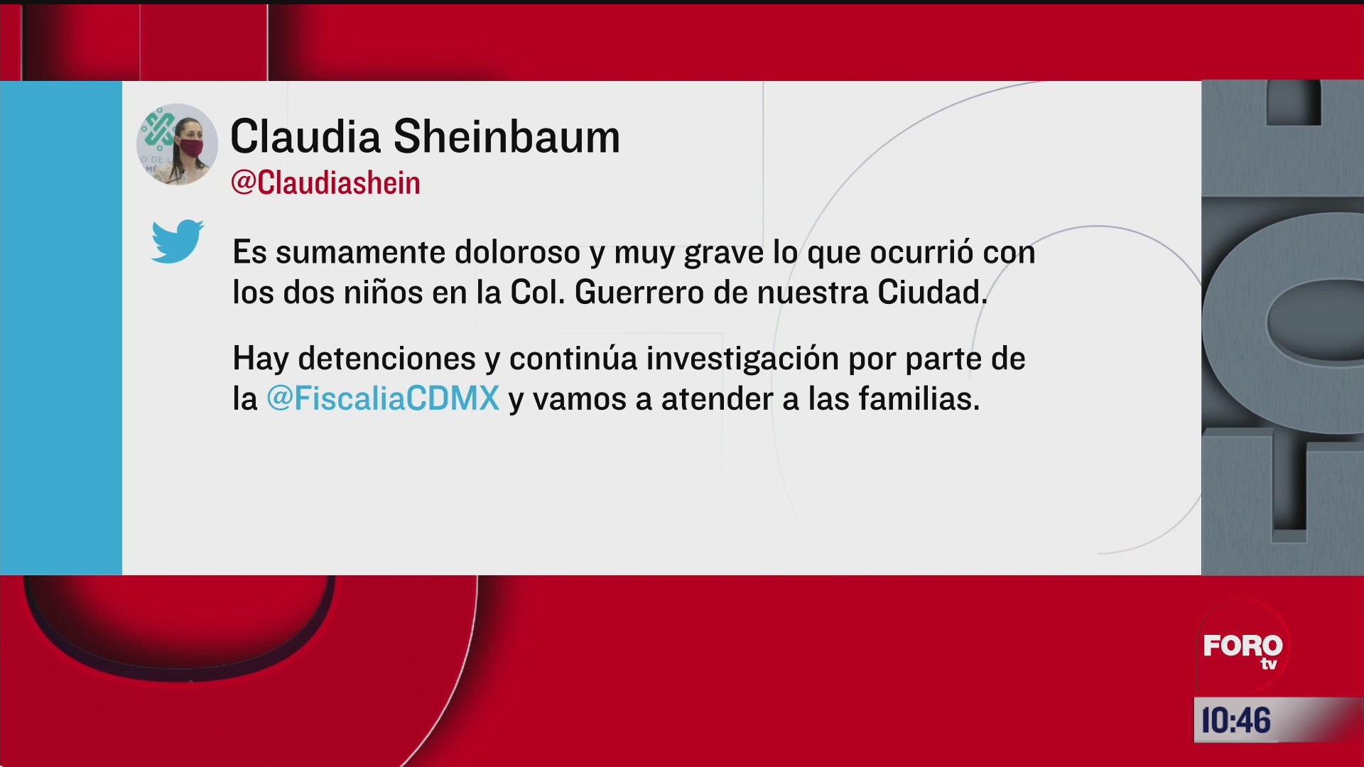 doloroso el asesinato de dos menores en la cdmx dice sheinbaum