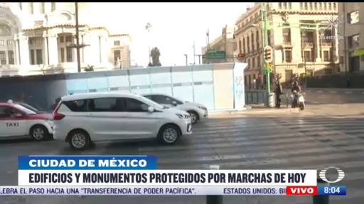edificios y monumentos protegidos por marchas en cdmx