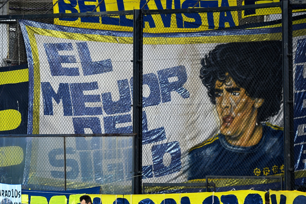 Mural de Diego Armando Maradona en Argentina 