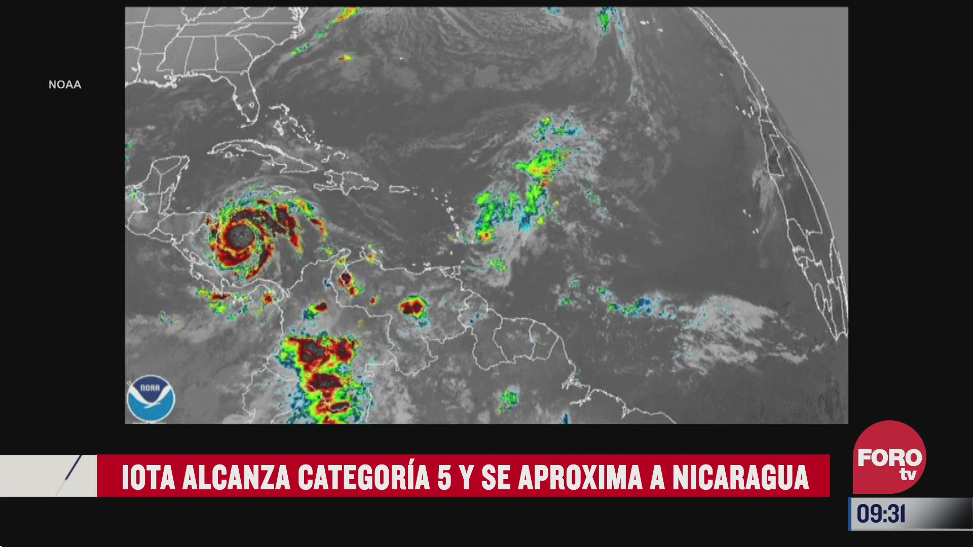 huracan iota se intensifica a categoria