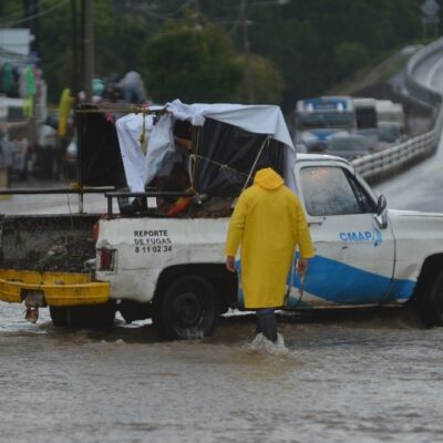 Alerta gris en Veracruz por frente frío y lluvias