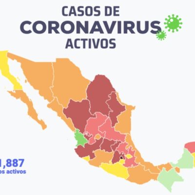 Mapa y casos de coronavirus en México del 5 de noviembre del 2020