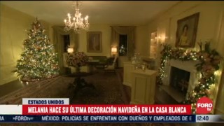 melania trump instala decoracion navidena en la casa blanca