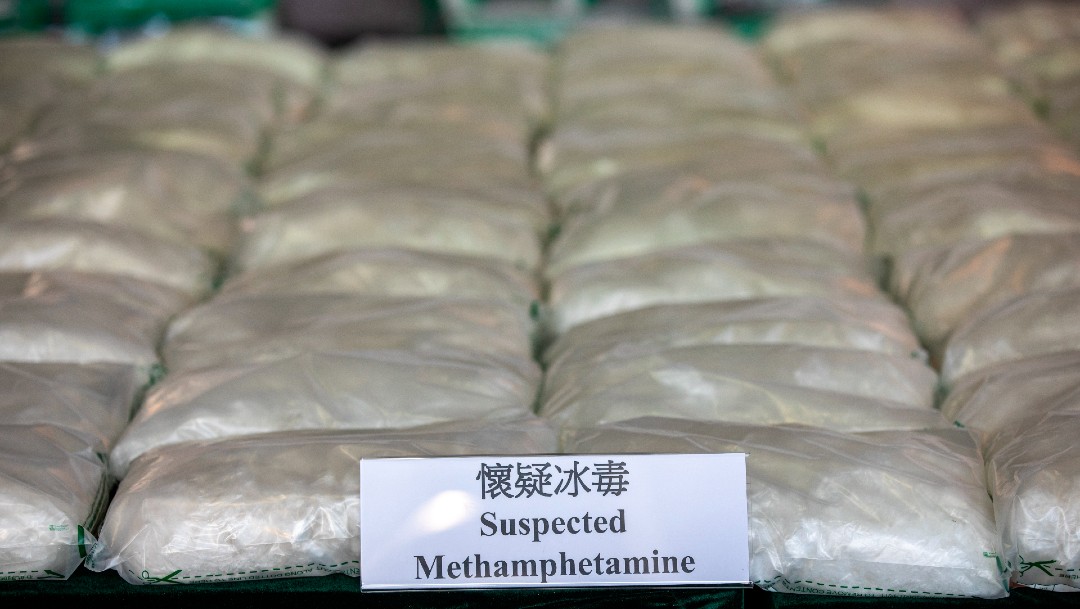 Metanfetaminas incautadas en Hong Kong