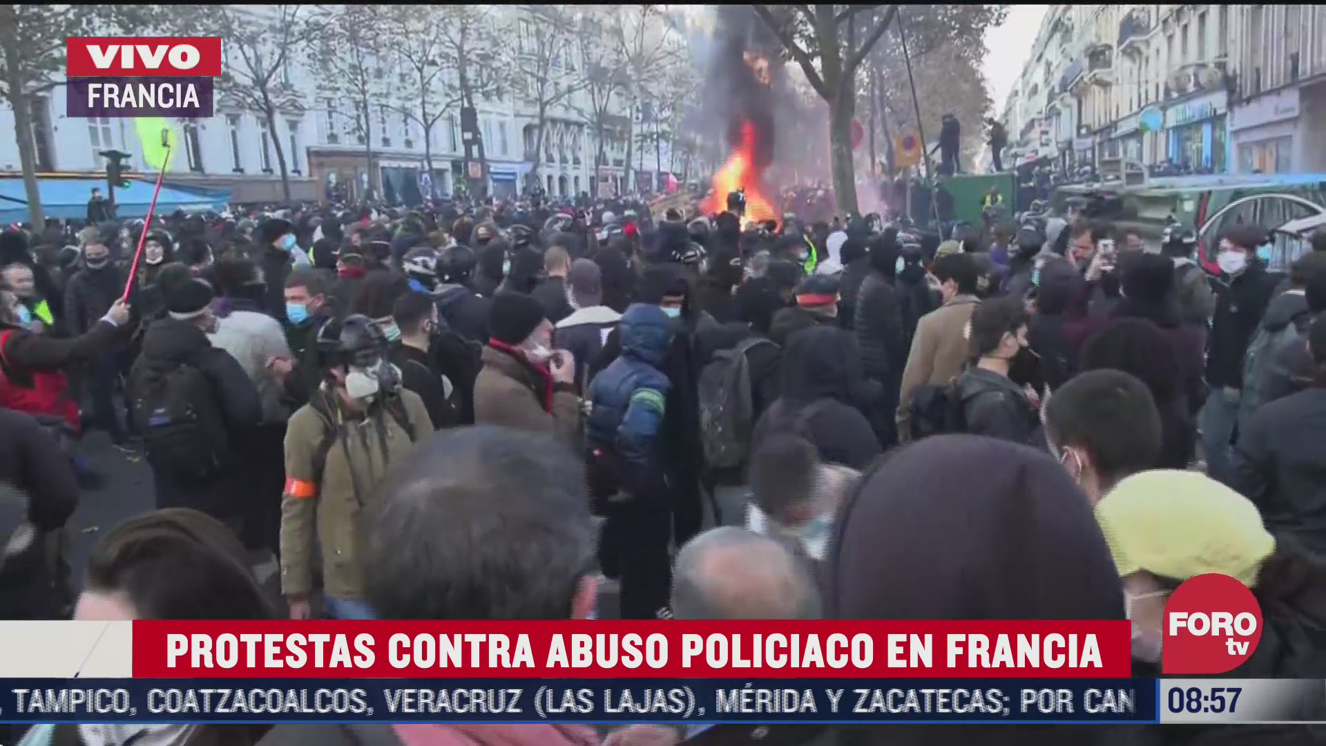 miles protestan en francia contra proyecto de ley sobre seguridad