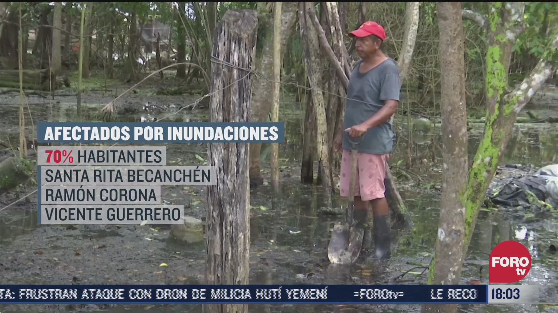 realizan trabajos para sacar agua de viviendas inundadas en campeche