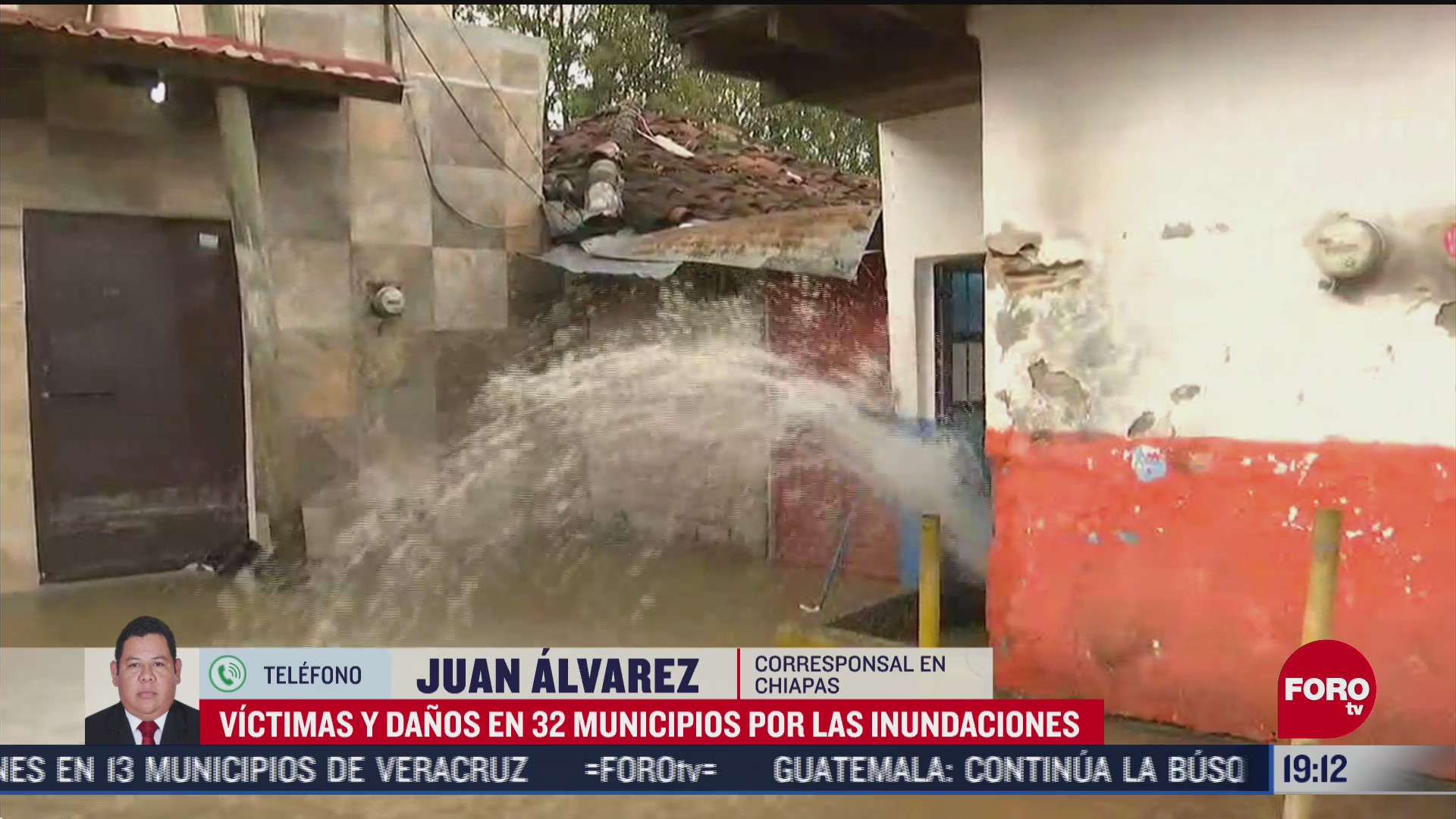 reportan danos en 32 municipios por las inundaciones en chiapas