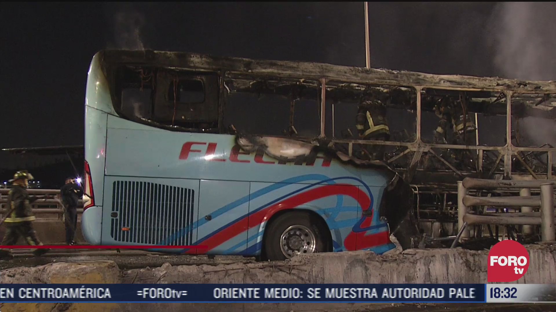 se incendia autobus de pasajeros en av insurgentes norte