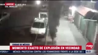 video el momento exacto de la explosion en la vecindad de la colonia morelos