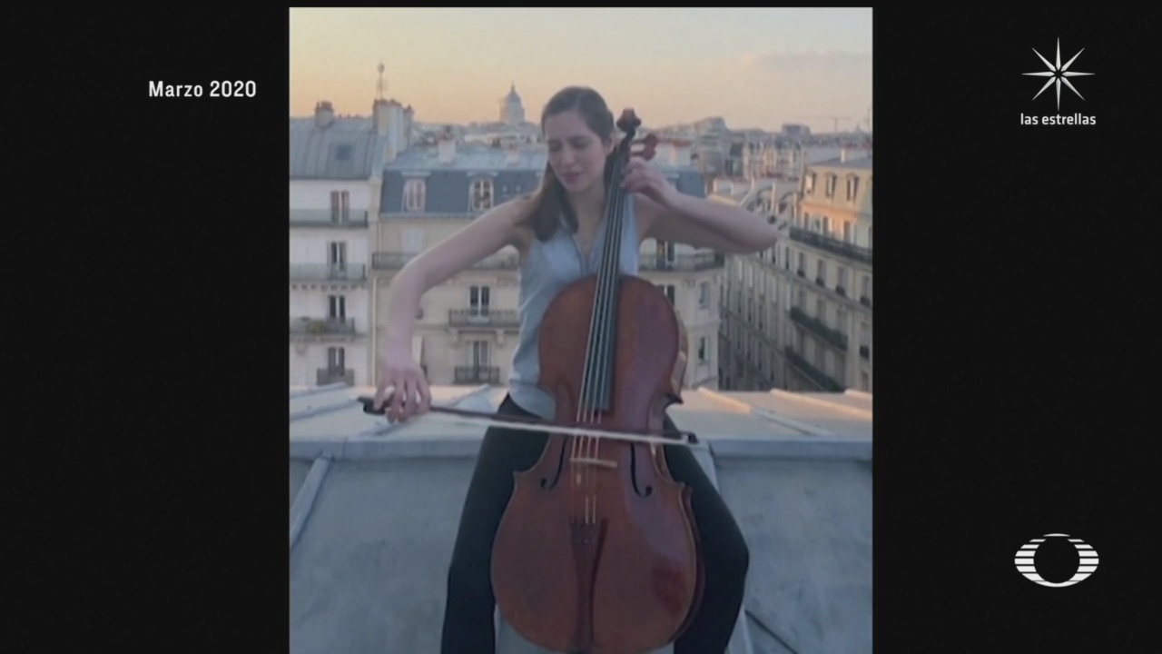 Violonchelista francesa ofrece sus conciertos en los museos de París