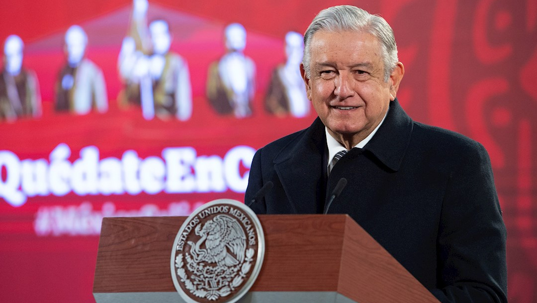 El presidente Andrés Manuel López Obrador en la conferencia de las mañanas