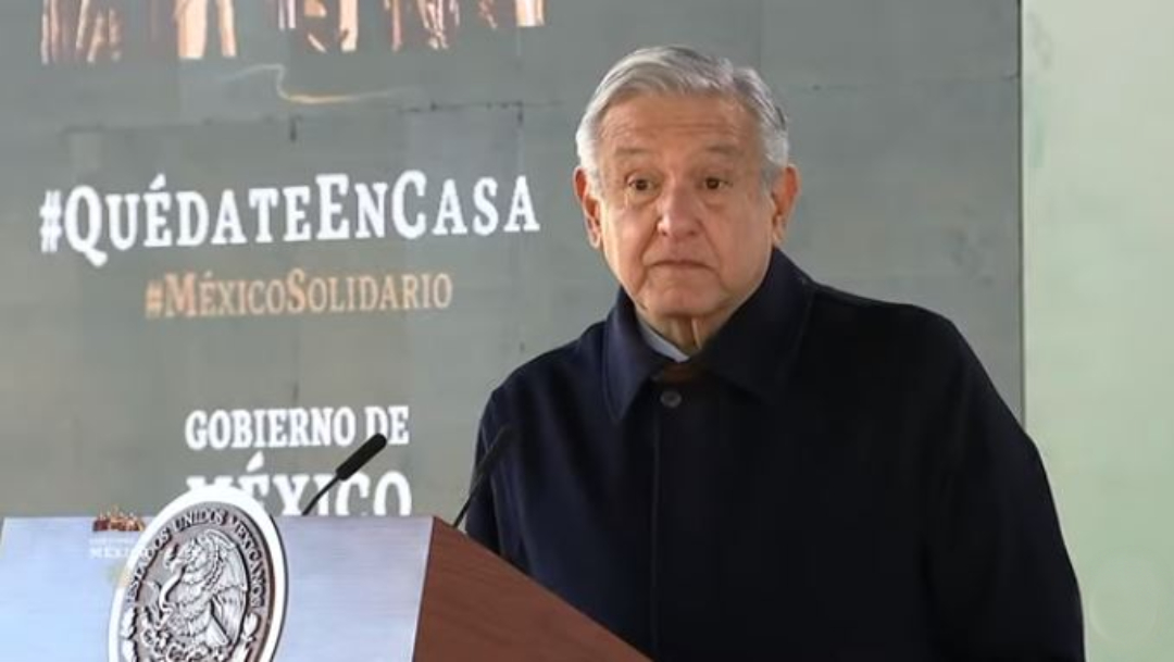 El presidente de México, Andrés Manuel López Obrador, en su conferencia de prensa matutina desde Bavispe, Sonora.