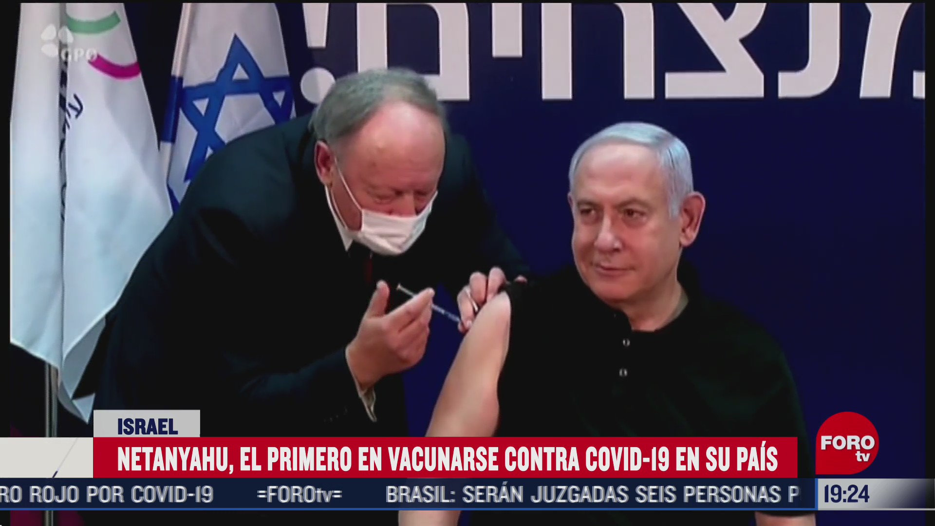 benjamin netanyahu el primer hombre en vacunarse contra covid 19 en israel