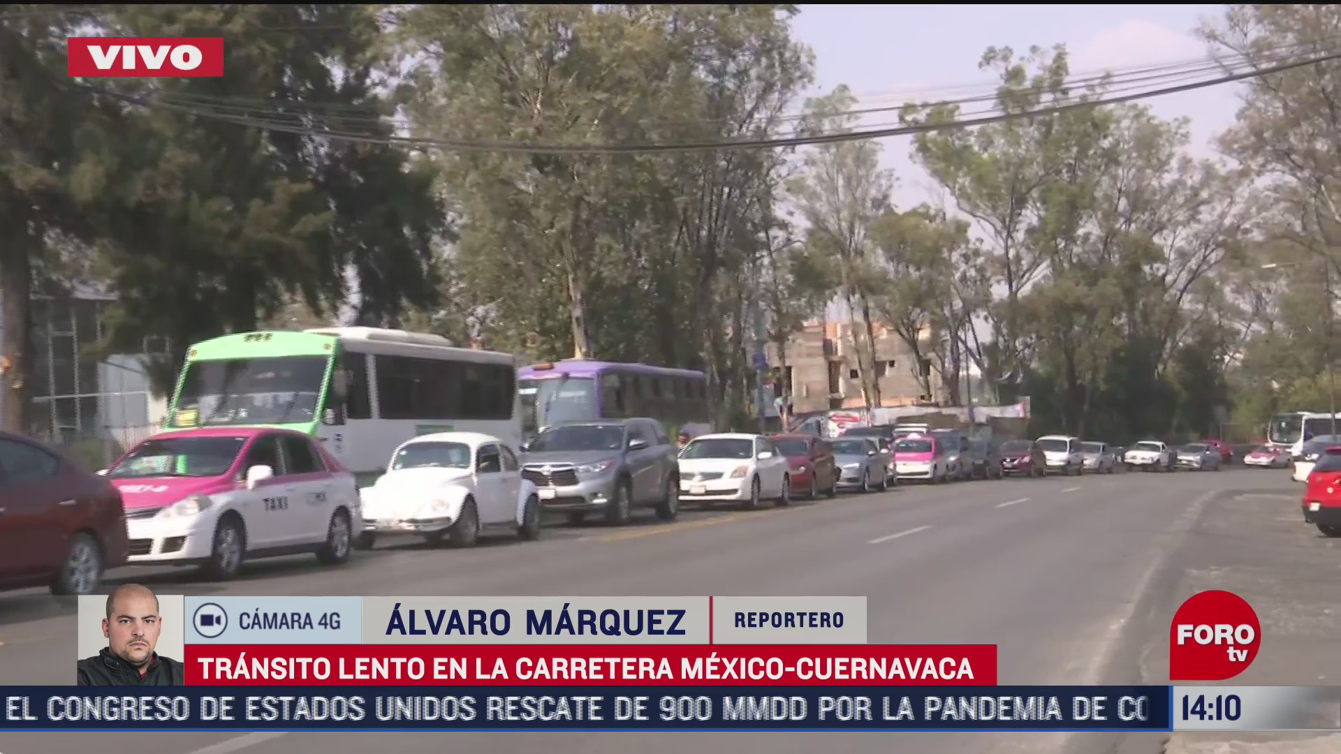 circulacion lenta en la carretera mexico cuernavaca