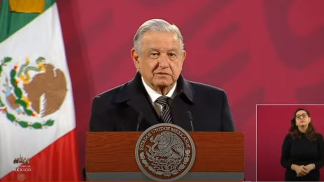 El presidente Andrés Manuel Lopez Obrador en su conferencia de prensa matutina