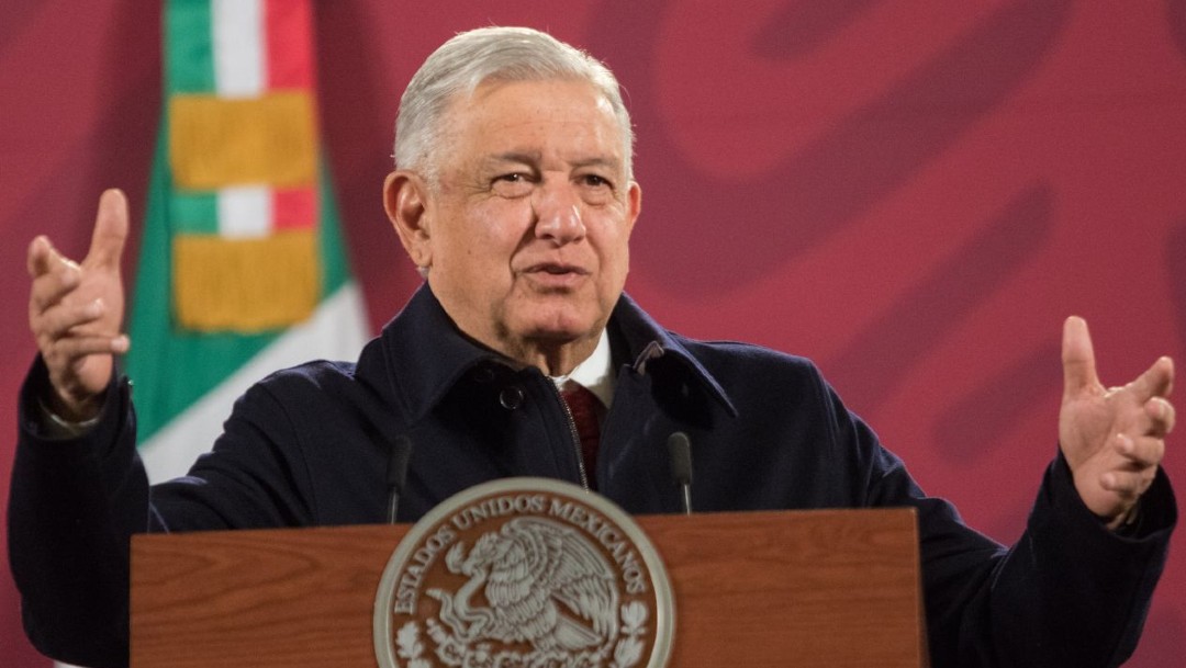 El presidente Andrés Manuel López Obrador en conferencia matutina