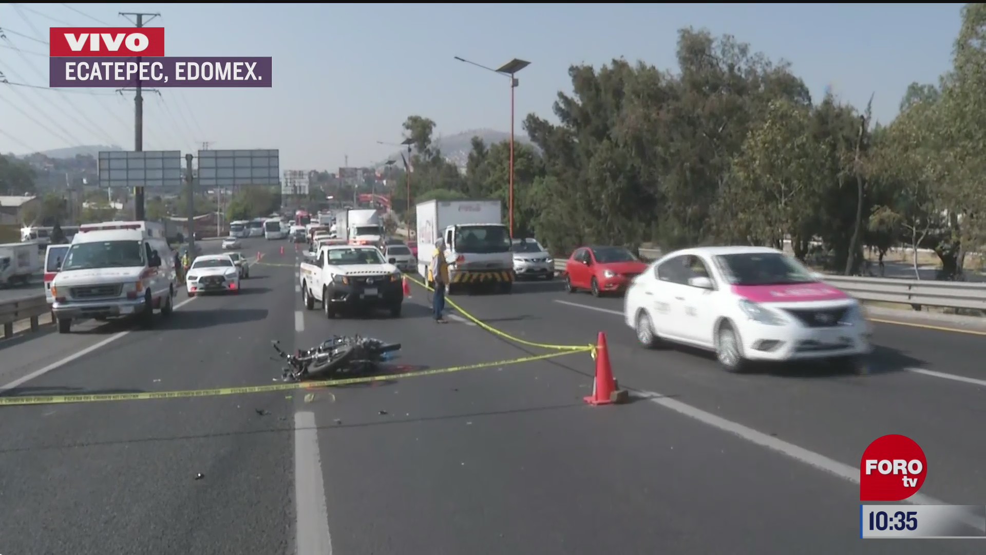 fallece motociclista en la autopista mexico pachuca