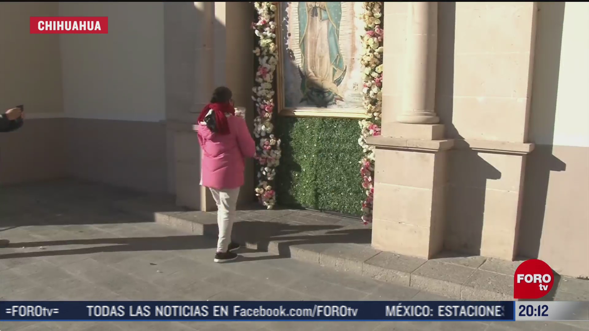 fieles festejan en solitario a la virgen en ciudad juarez
