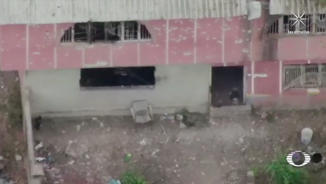 'La casa baleada', fortín del del CJNG en Michoacán