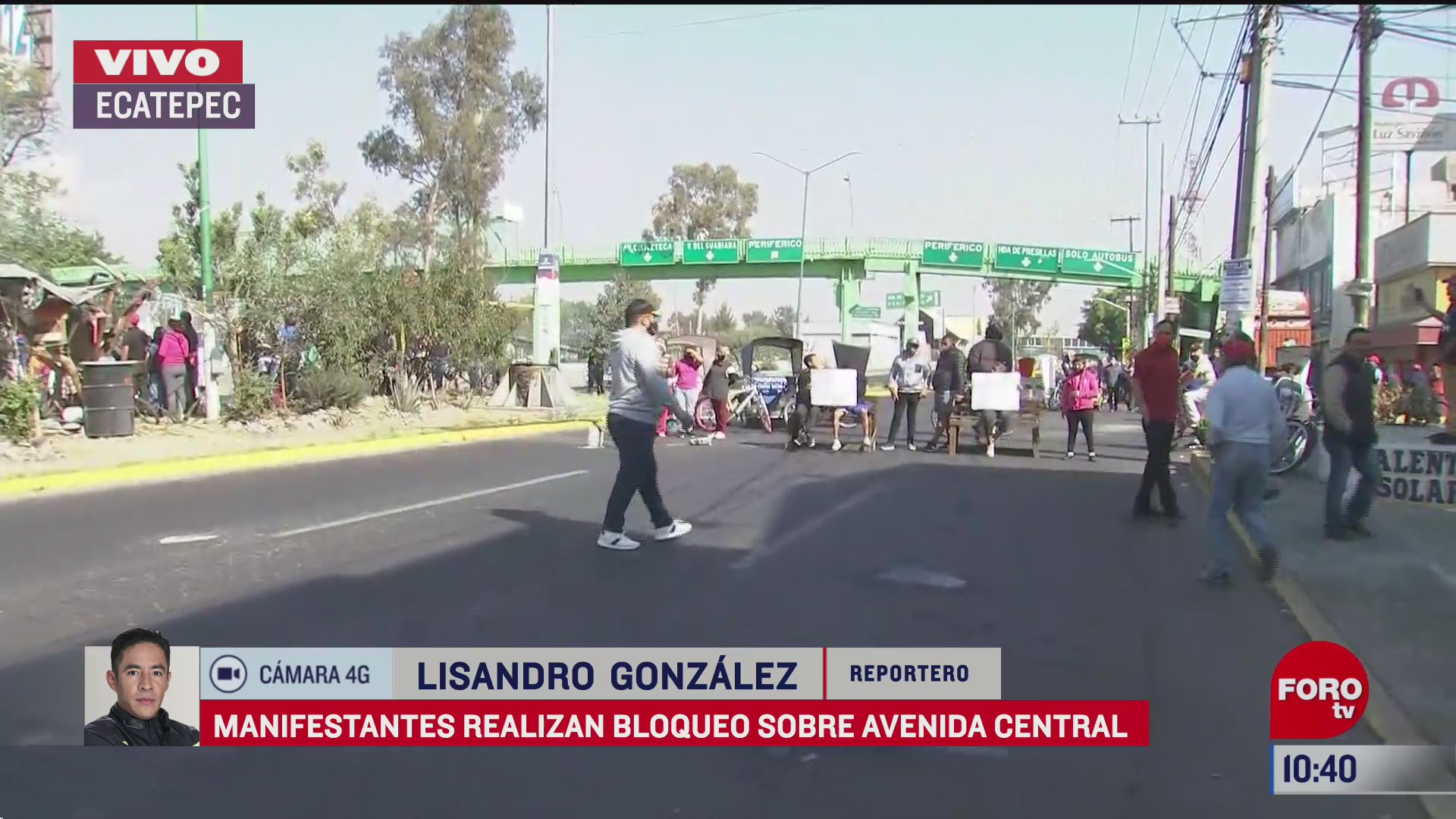manifestantes bloquean avenida central en ecatepec edomex