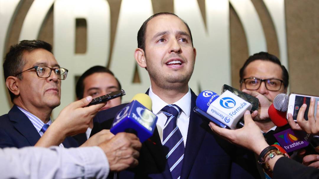 El presidente nacional del PAN, Marko Cortés, dice que alianza inédita con el PRI y el PRD busca 'frenar la destrucción del país'